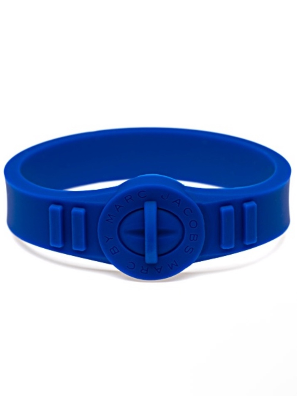 Marc by Marc Jacobs Mineral Blue Silicone Turn Lock Bracelet Unisex